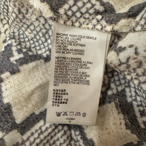 Anthropologie Maeve Juno Snakeskin Print Dress neutral 3/4 sleeve - Medium - Picture 7 of 8